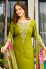 Bewitching Green Embroidered Viscose Festival Wear Pant Suit