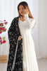 Adorable Off-White Silk Festival Wear Anarkali Suit With Heavy Dupatta