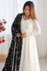 Adorable Off-White Silk Festival Wear Anarkali Suit With Heavy Dupatta