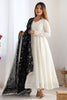 Adorable Off-White Silk Festival Wear Anarkali Suit With Heavy Dupatta