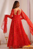 Fabulous Red Bandhani Printed Georgette Festival Wear Anarkali Suit