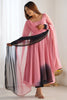 Fascinating Pink Georgette Event Wear Anarkali Suit With Dupatta