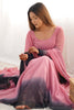 Fascinating Pink Georgette Event Wear Anarkali Suit With Dupatta