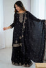 Amazing Black Sequins Silk Reception Wear Sharara Suit With Dupatta