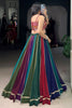 Appealing Multi-Color Rayon Navratri Special Lehenga With Gamthi Work Choli