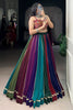 Appealing Multi-Color Rayon Navratri Special Lehenga With Gamthi Work Choli