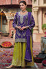 Alluring Purple Zari Work Chinon Eid Wear Palazzo Suit