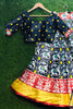 Astonishing Navy Blue Patola Printed Silk Traditional Lehenga Choli
