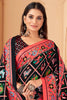 Charming Black Printed Pashmina Festival Wear Saree With Shawl