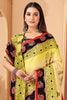 Marvelous Yellow Pashmina Winter Event Wear Saree With Shawl