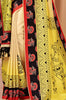 Marvelous Yellow Printed Pashmina Event Wear Saree With Shawl