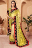 Marvelous Yellow Pashmina Winter Event Wear Saree With Shawl