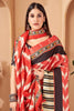 Lovely Multi-Color Digital Print Pashmina Winter Wear Saree With Shawl