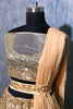 Stunning Golden Sequins Net Party Wear Lehenga Choli With Dupatta