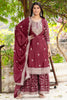 Fabulous Rose Gold Sequins Chinon Festival Wear Sharara Suit