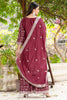 Fabulous Rose Gold Sequins Chinon Festival Wear Sharara Suit