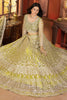 Incredible Lime Green Embroidered Net Wedding Wear Lehenga Choli