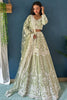 Fabulous Pista Green Embroidered Net Lehenga Choli With Dupatta