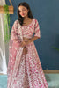 Glamorous Pink Embroidered Net Wedding Wear Lehenga Choli With Dupatta