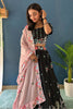 Shocking Black Sequins Silk Reception Wear Lehenga Choli With Dupatta
