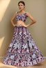 Outstanding Wine-Color Sequins Work Net Designer Lehenga Choli