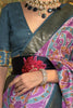 Desirable Purple Patola Printed Silk Event Wear Saree With Blouse