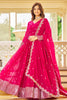 Fascinating Pink Sequins Work Georgette Wedding Wear Lehenga Choli