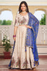 Bewitching Blue Thread Work Tissue Silk Festival Wear Lehenga Choli