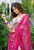 Endearing Off-White Thread Work Tissue Silk Lehenga Choli With Dupatta
