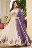Stunning Ivory Thread Work Tissue Silk Wedding Lehenga Choli