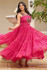 Delightful Pink Bandhani Printed Georgette Festival Wear Gown