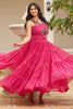 Delightful Pink Bandhani Printed Georgette Festival Wear Gown