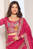 Charming Pink Thread Embroidered Silk Traditional Lehenga Choli