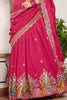 Charming Pink Thread Embroidered Silk Traditional Lehenga Choli
