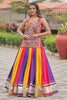 Good-looking Gamthi Work Multi-Color Cotton Navratri Lehenga Choli