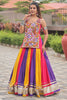 Good-looking Gamthi Work Multi-Color Cotton Navratri Lehenga Choli
