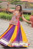 Good-looking Gamthi Work Multi-Color Cotton Navratri Lehenga Choli