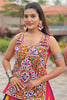 Good-looking Gamthi Work Multi-Color Cotton Navratri Lehenga Choli