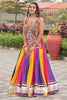 Good-looking Gamthi Work Multi-Color Cotton Navratri Lehenga Choli