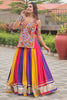 Good-looking Gamthi Work Multi-Color Cotton Navratri Lehenga Choli