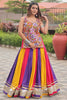 Good-looking Gamthi Work Multi-Color Cotton Navratri Lehenga Choli