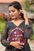 Glamorous Black Bandhani Printed Georgette Traditional Gown