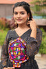 Glamorous Black Bandhani Printed Georgette Traditional Gown
