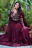 Astonishing Wine Sequins Silk Wedding Wear Gown With Dupatta