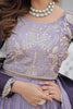Astonishing Grey Zari Embroidered Chinon Bridesmaid Lehenga Choli