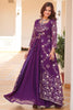 Adorable Purple Sequins Designer Crop Top Palazzo With Shrug