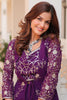 Adorable Purple Sequins Designer Crop Top Palazzo With Shrug