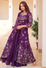 Adorable Purple Sequins Designer Crop Top Palazzo With Shrug