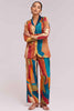 Fabulous Multi-Color Digital Print Crepe Shirt Pant And Blazer