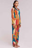 Fabulous Multi-Color Digital Print Crepe Shirt Pant And Blazer